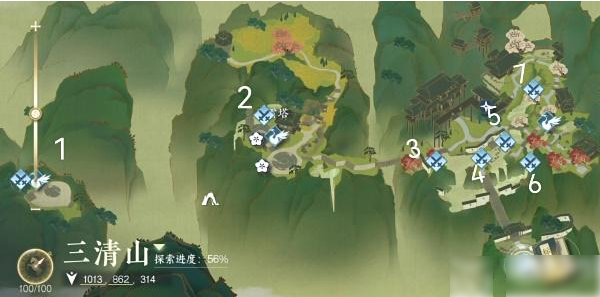 逆水寒手游御鹤逐花位置分享